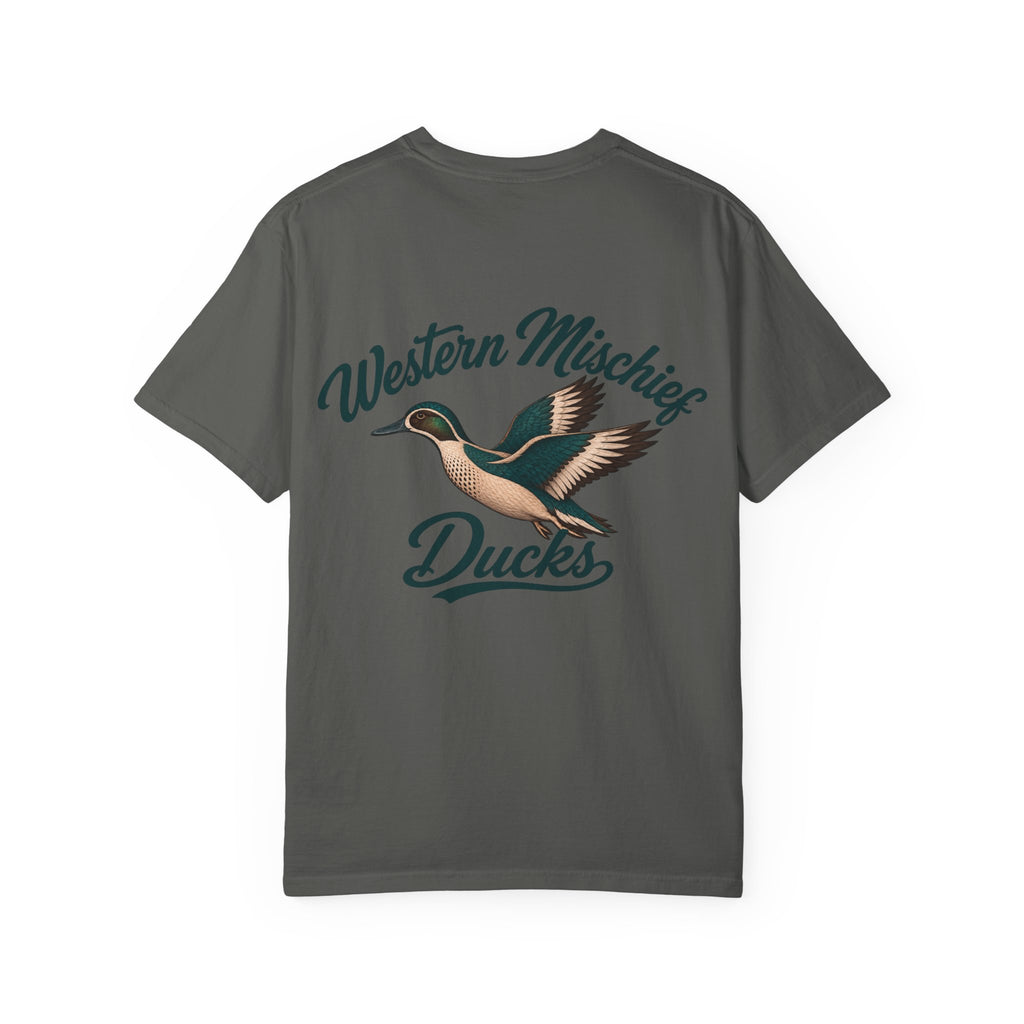 Western Mischief Teal Tee