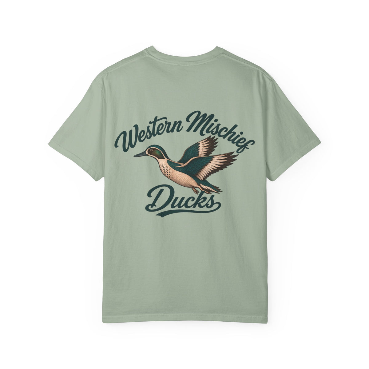 Western Mischief Teal Tee