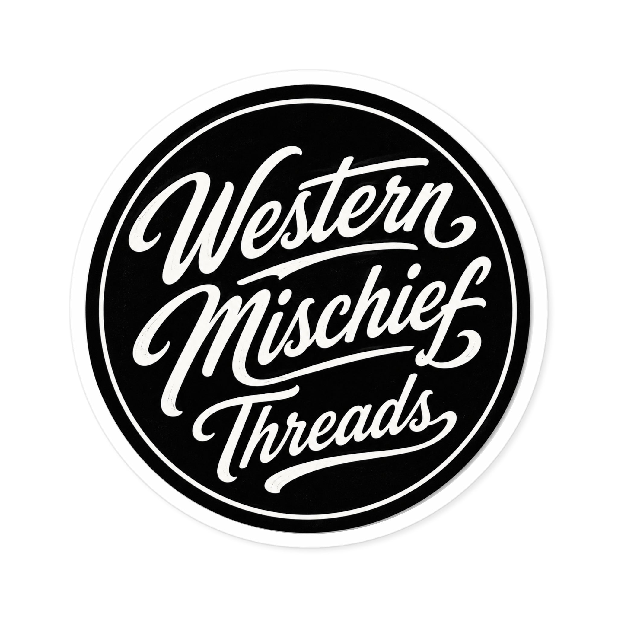 Round WMT Retro Sticker