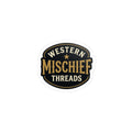 Western Mischief Threads Sticker — Retro Western Logo Kiss-Cut Sticker