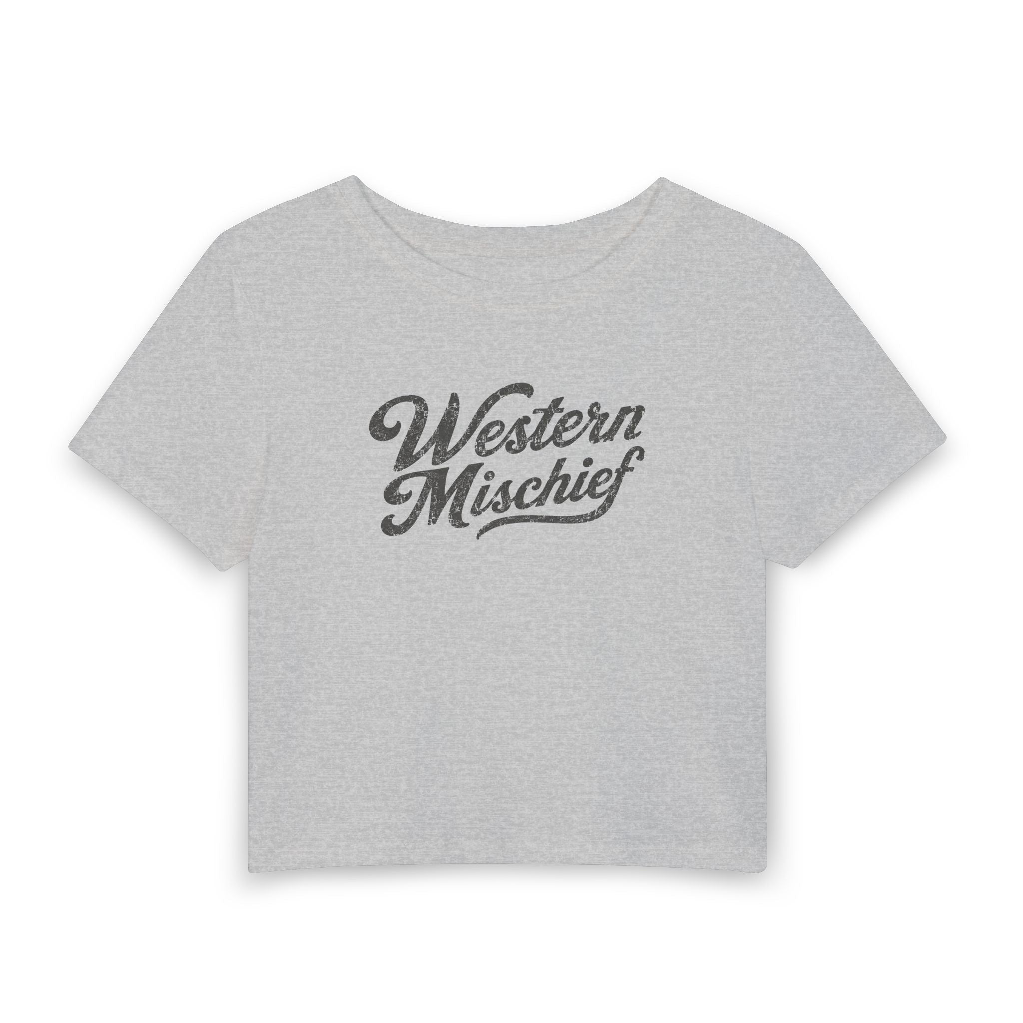 Western Mischief Baby Tee Crop