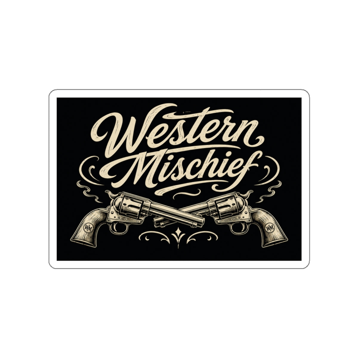 WM Duelin' Six Shooter Sticker