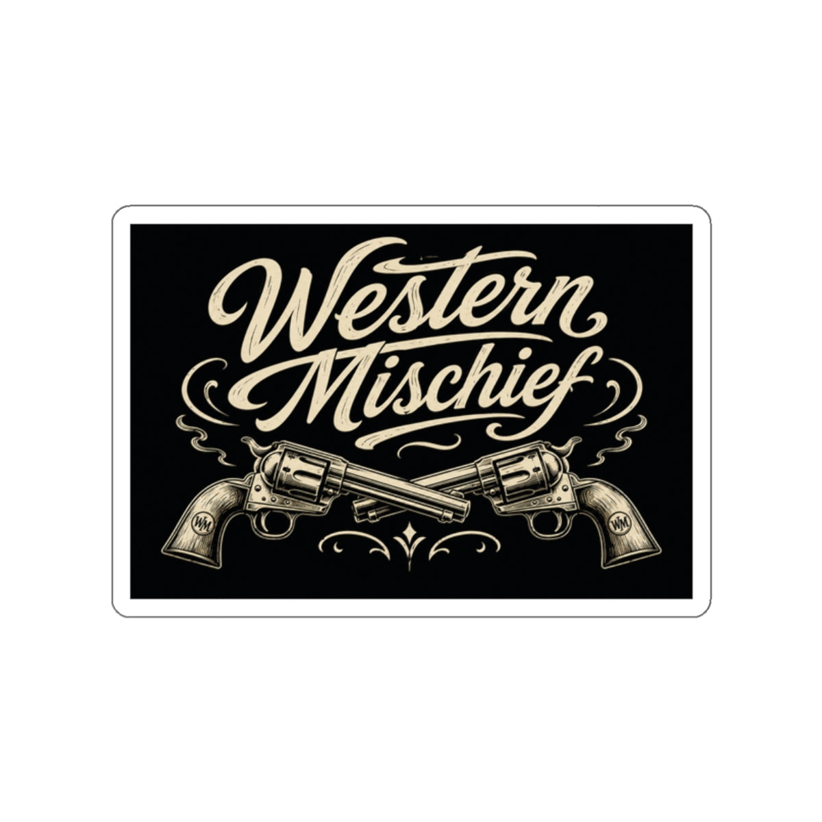 WM Duelin' Six Shooter Sticker
