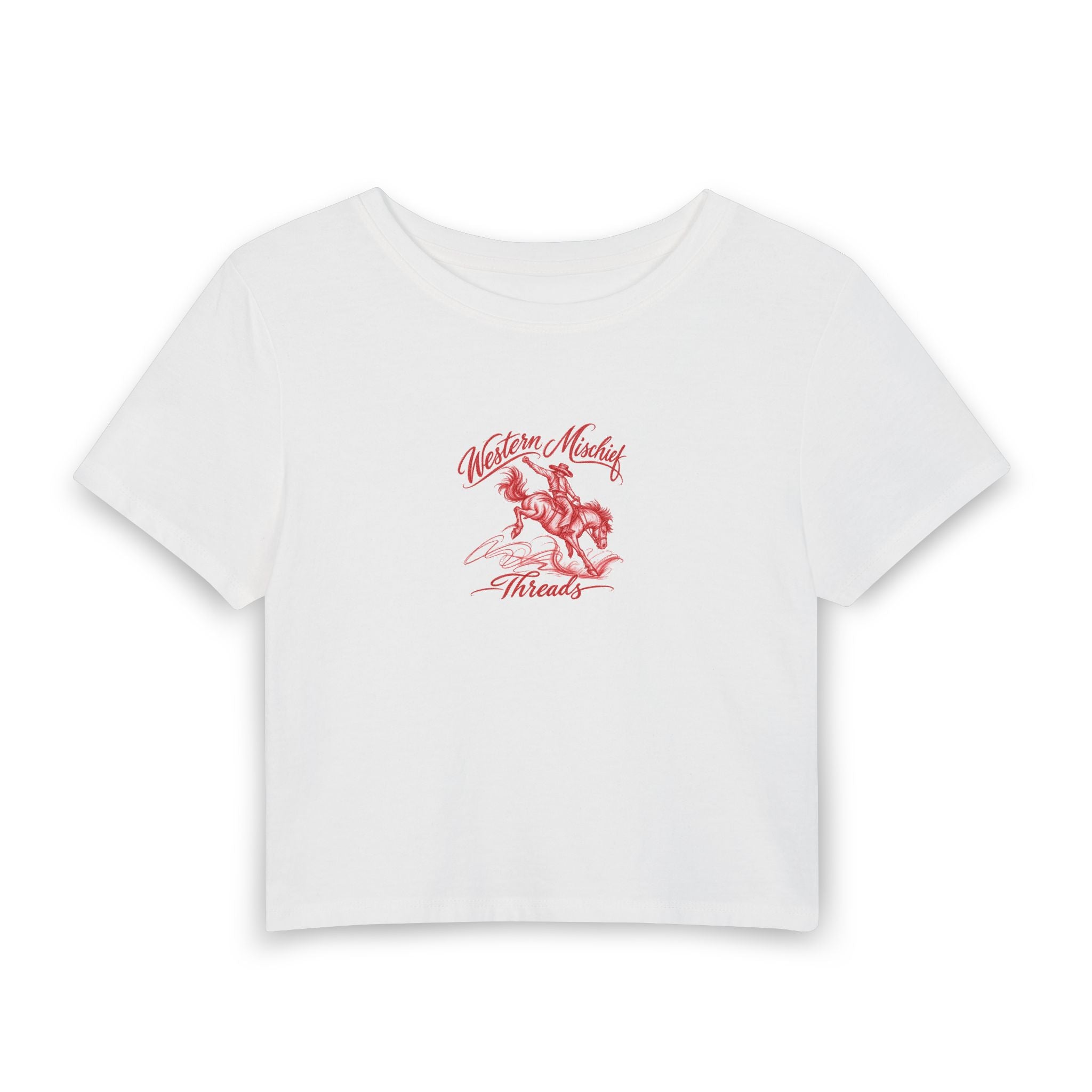 Soft Bronc Sketch Women's Baby Tee