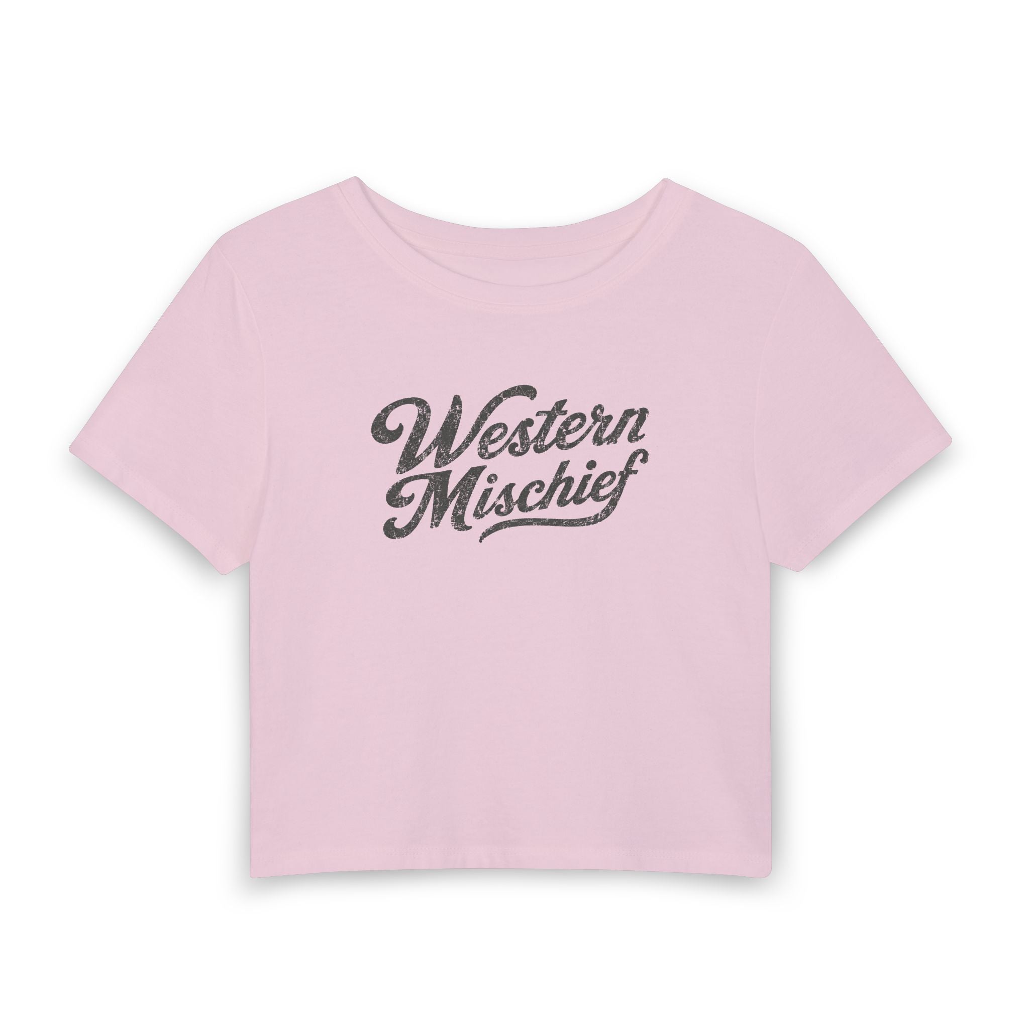 Western Mischief Baby Tee Crop