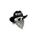 Skull Cowboy Die Cut Sticker