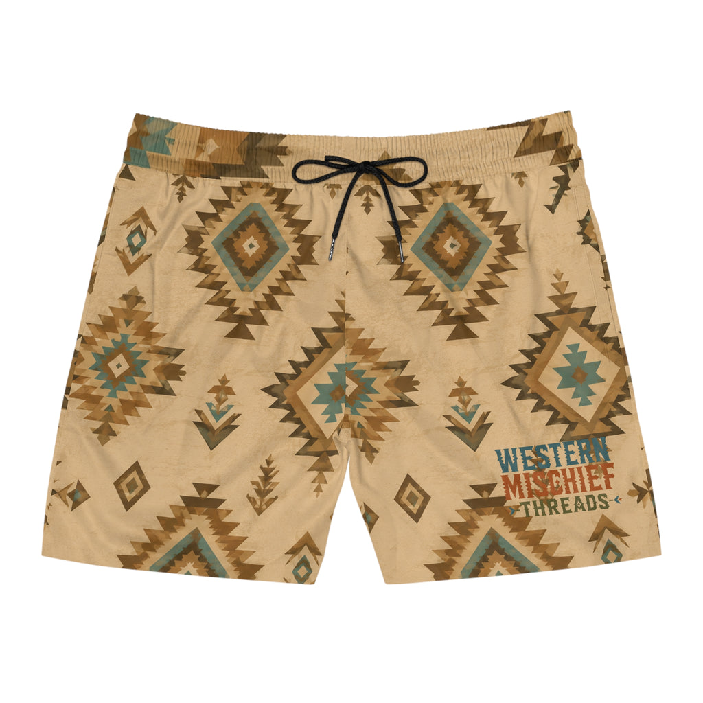 Western Mischief Aztec Sand Trunks