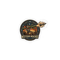 Western Mischief Die-Cut Outdoor Sticker — Transparent Weatherproof Decal