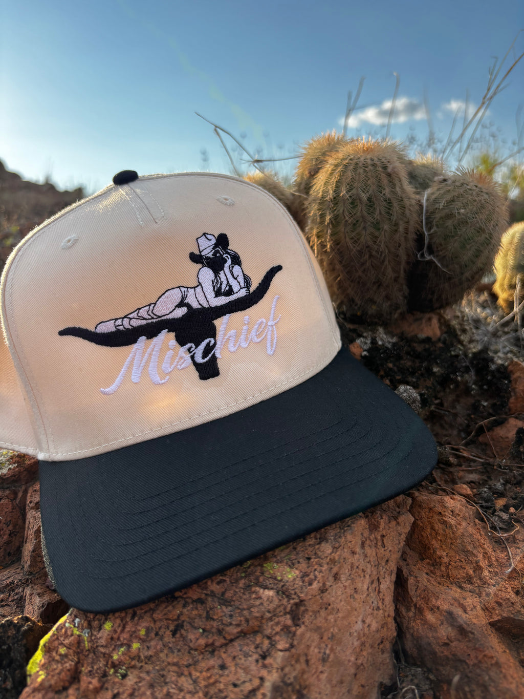 Long Horn Mischief Snapback Embroidered
