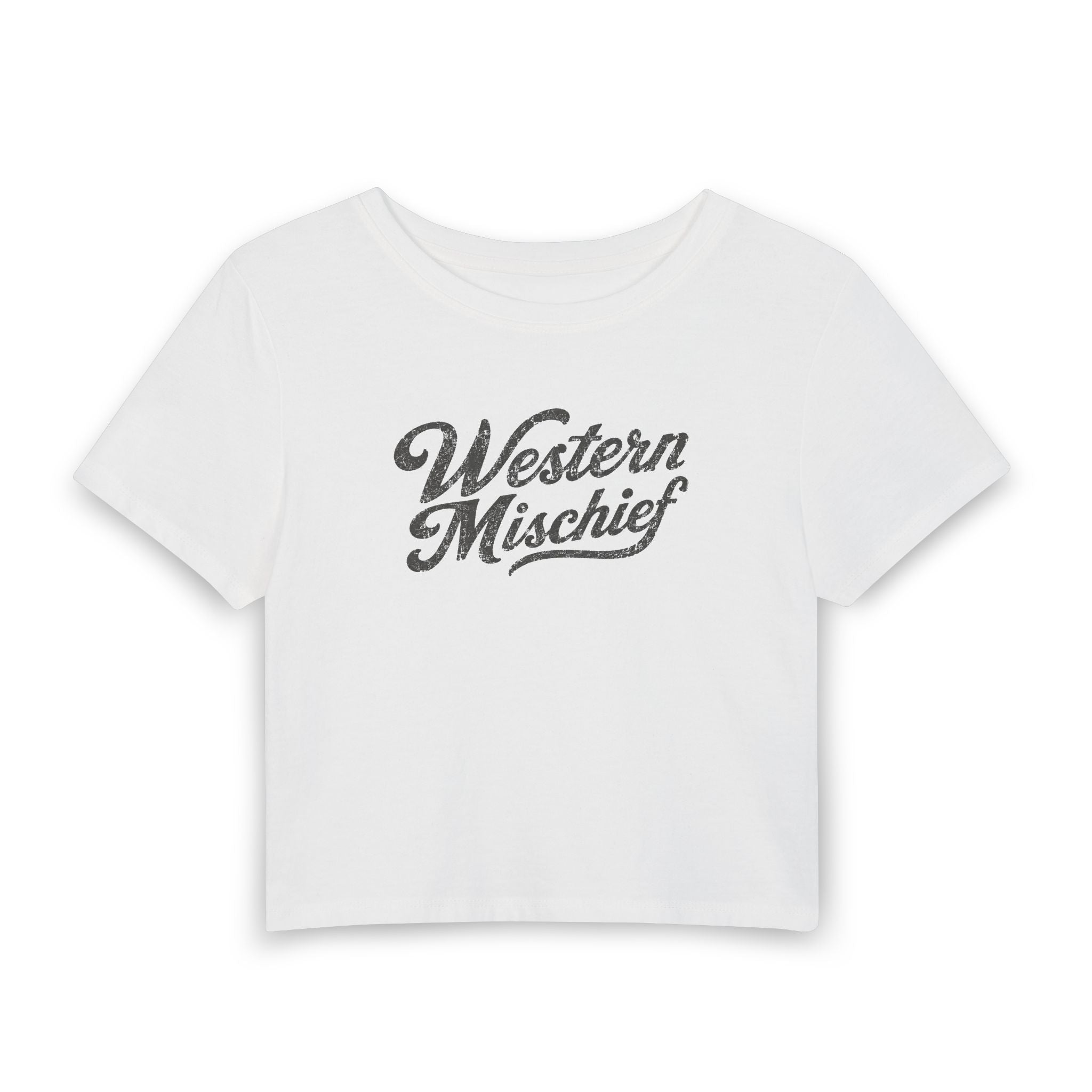 Western Mischief Baby Tee Crop
