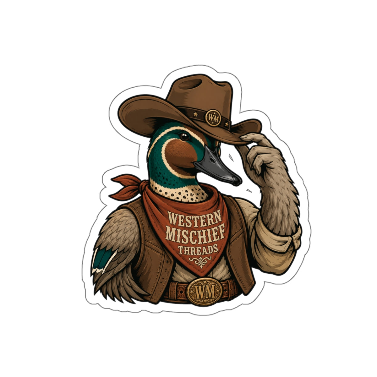 WMT Waterfowl Teal Stickers