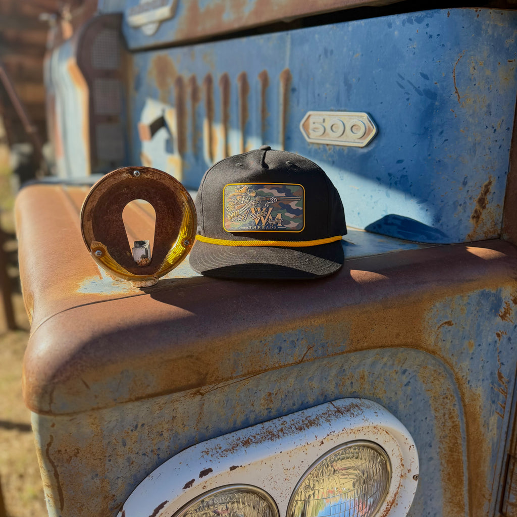WMT Haunted Hunt Rope Cap (Black and Gold)