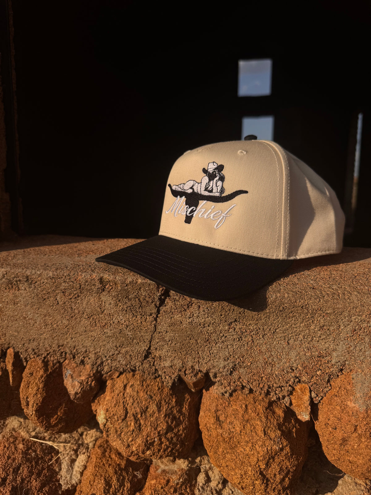 Long Horn Mischief Snapback Embroidered