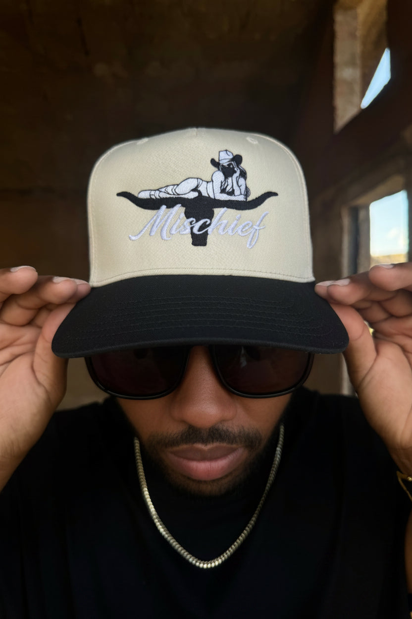 Long Horn Mischief Snapback Embroidered