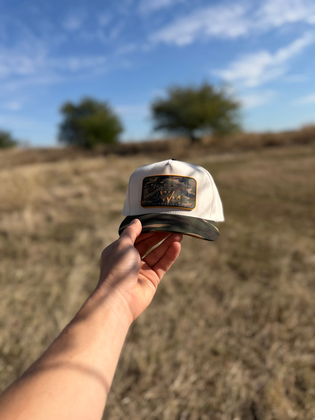 WMT Haunted Hunt Cap (Camo and Natural White)