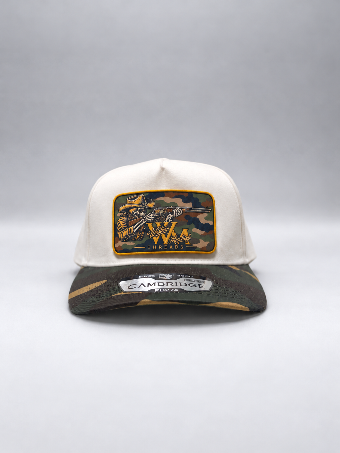 WMT Haunted Hunt Cap (Camo and Natural White)