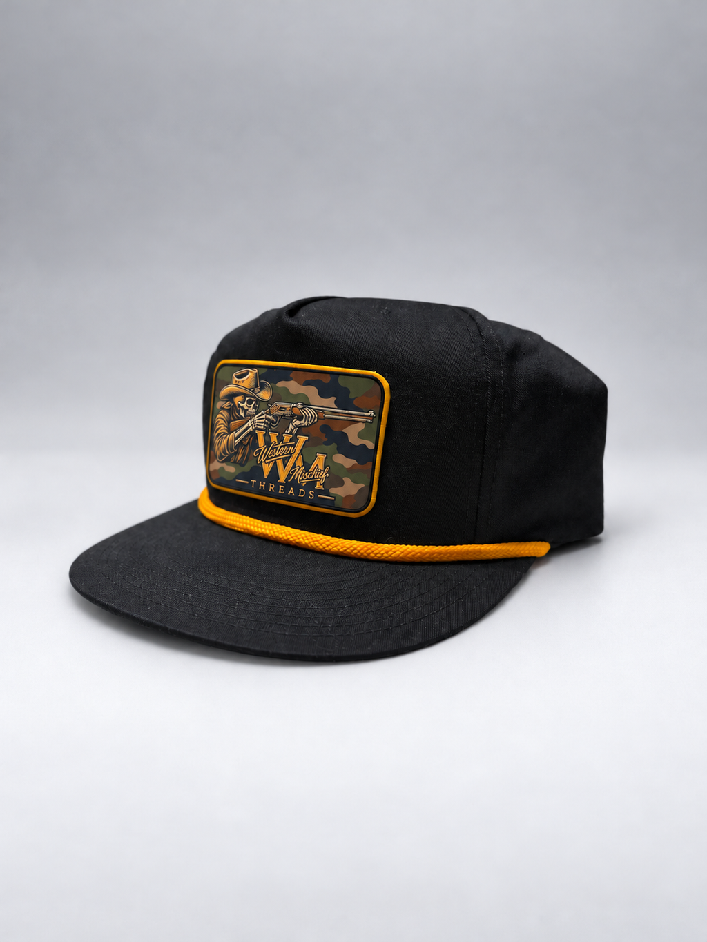 WMT Haunted Hunt Rope Cap (Black and Gold)
